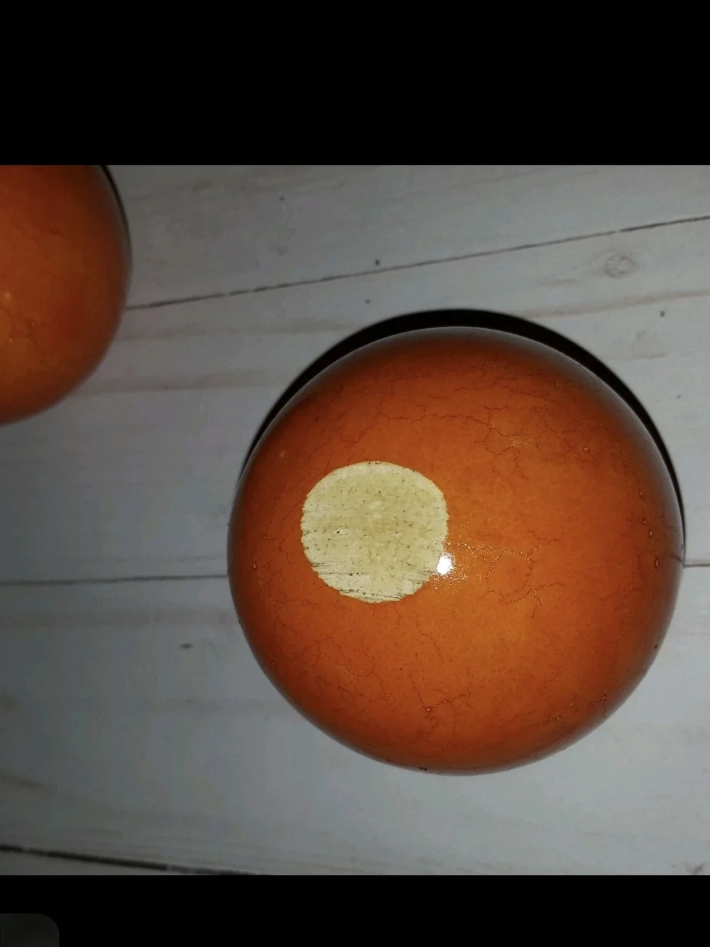 Set of 2 mini orange gourds 3